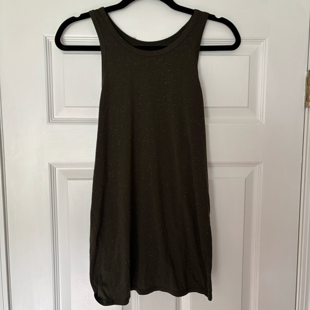 Lululemon Women's Olive Green Sleeveless Top